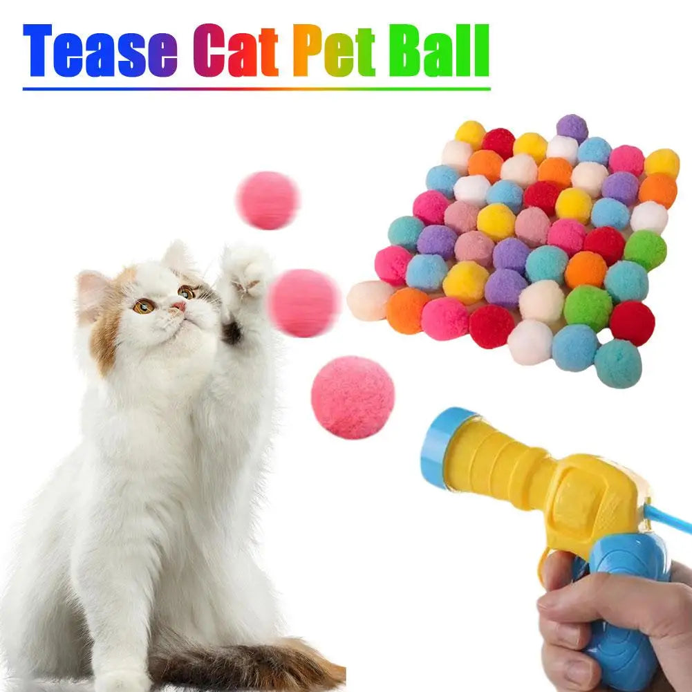 Interactive Cat Shooting Ball Toy