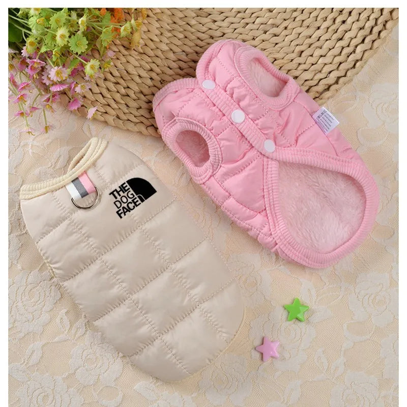 Designer Winter Pet Coat with Logo