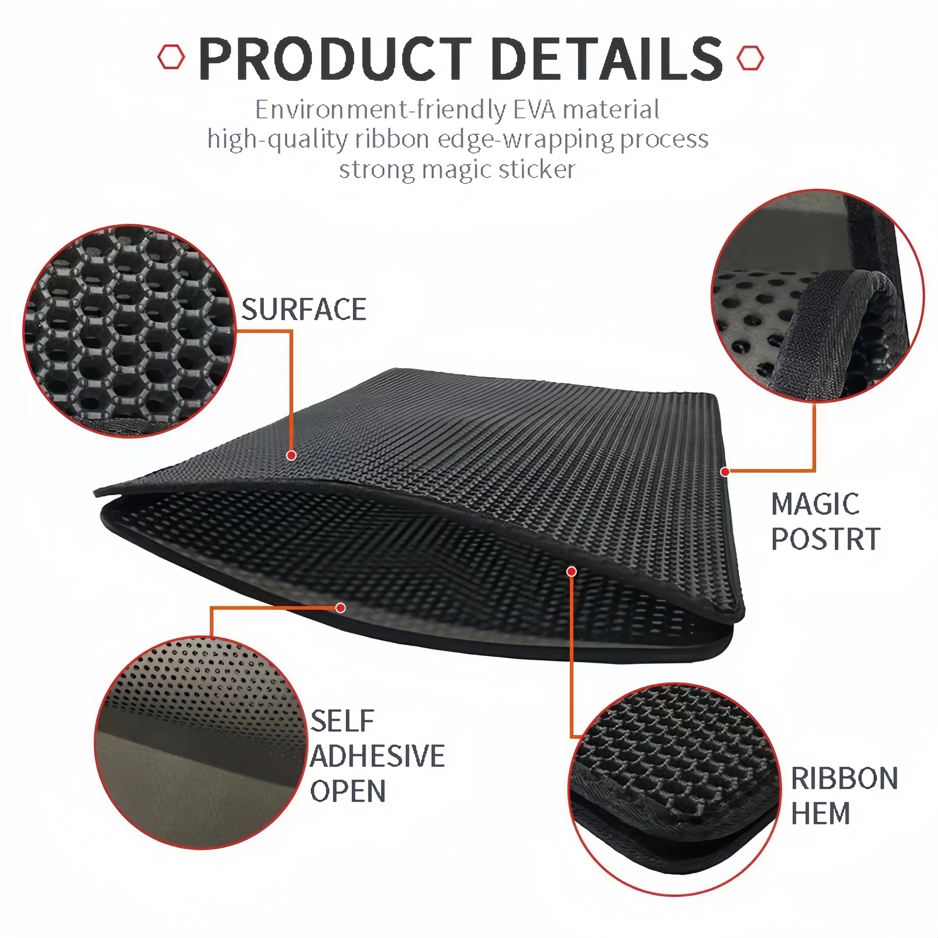 Large Waterproof Cat Litter Mat