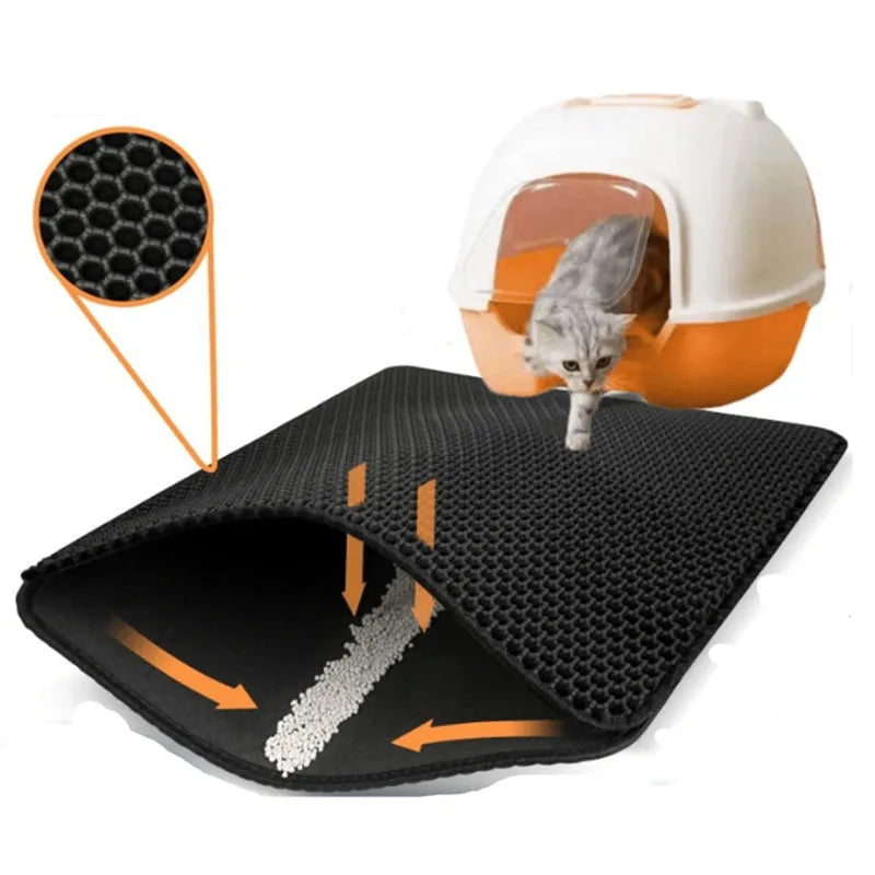 Large Non-Slip Cat Litter Mat