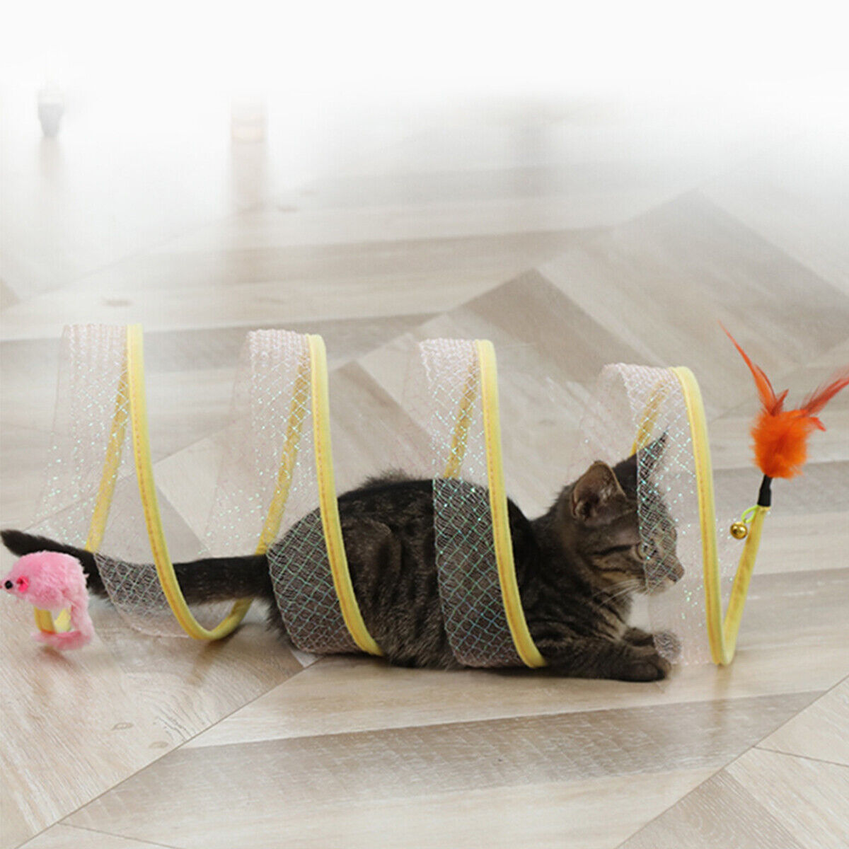 Foldable S-Type Cat Tunnel Toy