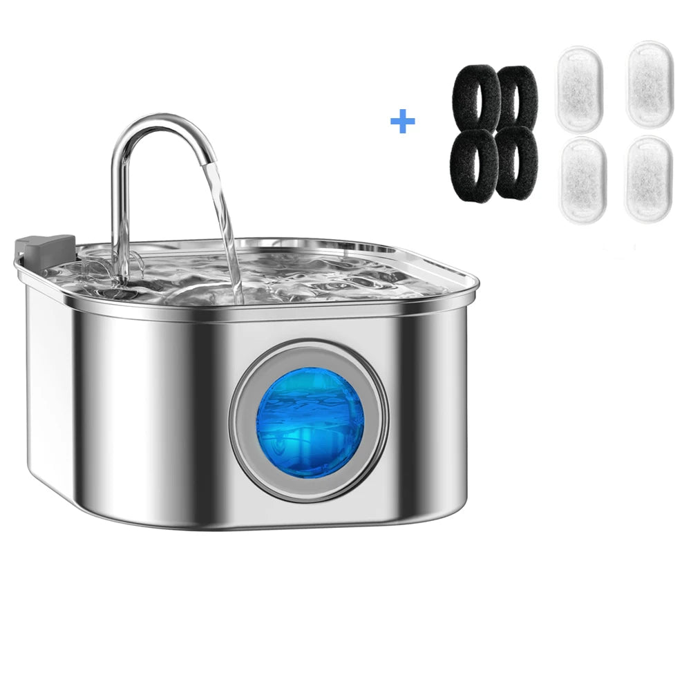 3.2L Smart Stainless Steel Pet Water Feeder