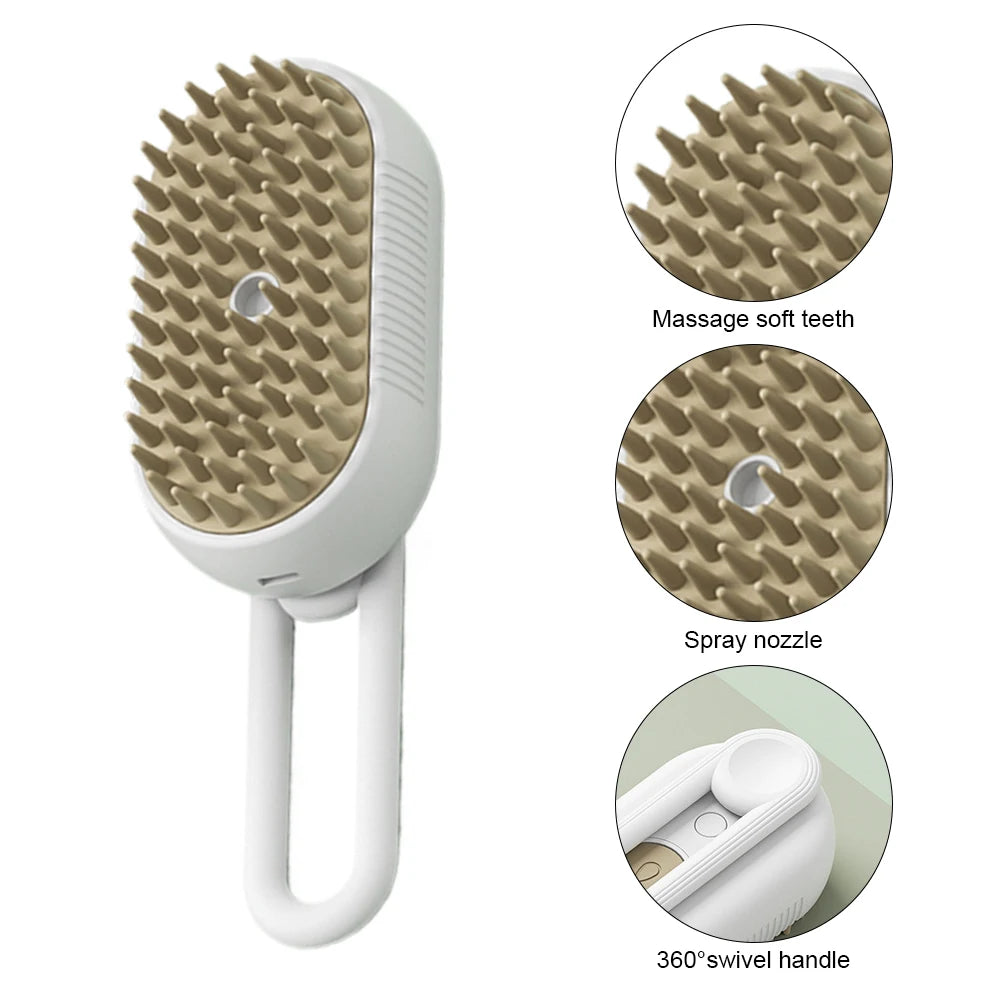 3-in-1 Pet Steam Brush