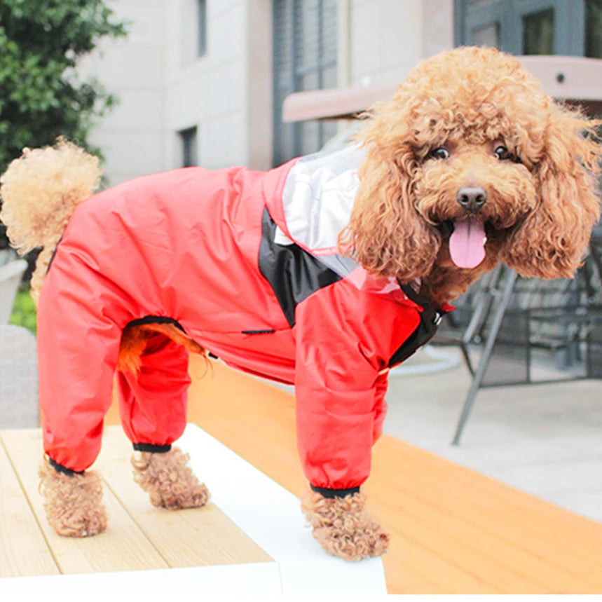 Dog Raincoat – The Dog Face Pet Clothes Jumpsuit