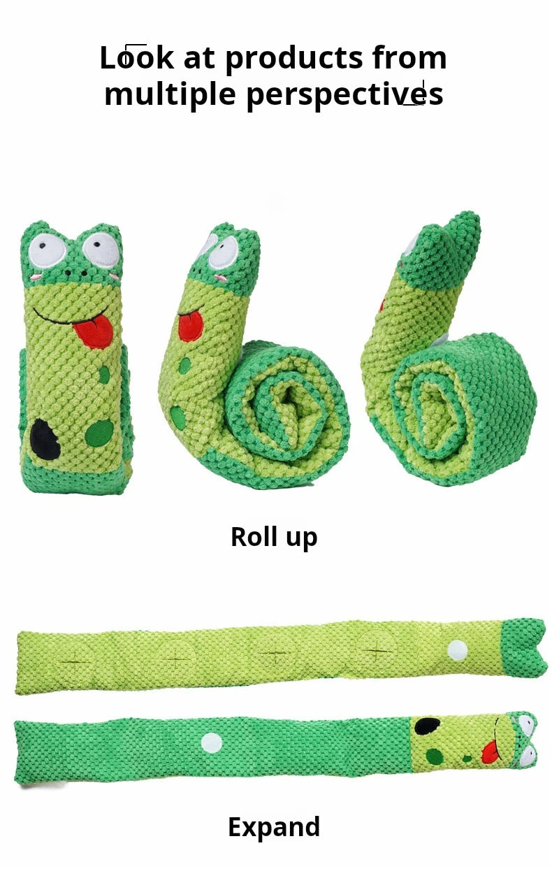 Dog Puzzle Feeder Plush Squeaky Toy