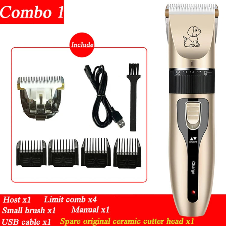 Cordless Pet Hair Clipper Set