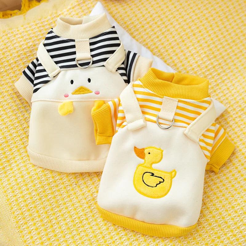 Cute Dog Hoodie with D-Ring – Autumn/Winter
