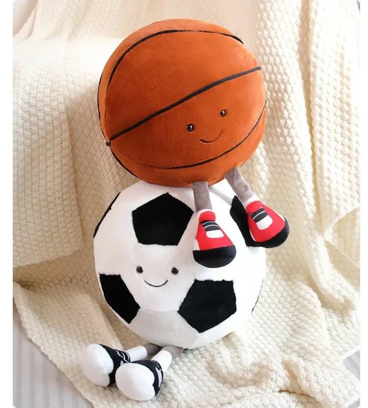 Football & Basketball Plush Toy for Pets