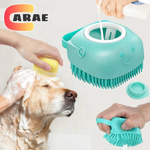 Silicone Dog & Cat Bath Brush