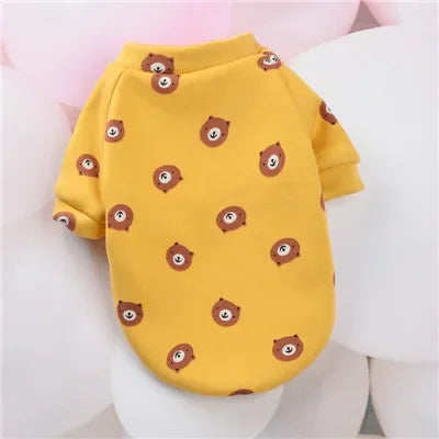 Cartoon Pet Hoodie Sweatshirt for Small Dogs & Cats