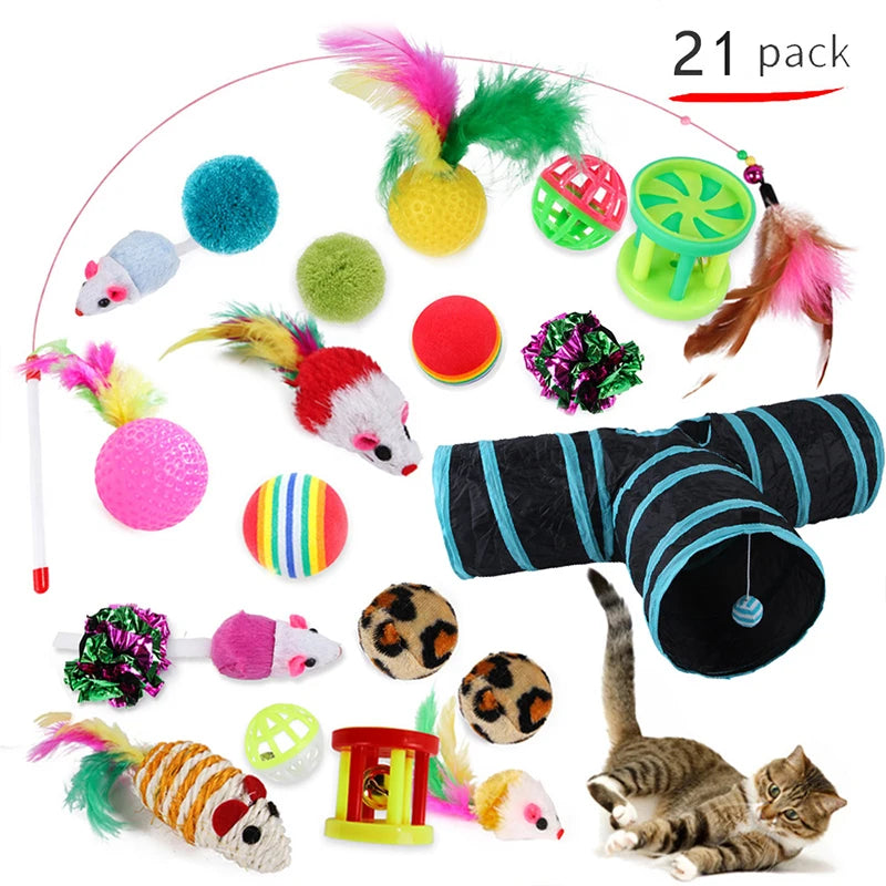 DualPet 20pcs Cat Toy Variety Set
