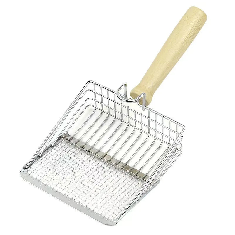 2-in-1 Stainless Steel Cat Litter Scoop