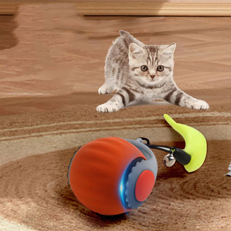 Smart Electric Cat Toy Ball – Self-Exciting, Bite-Resistant Interactive Play Ball.