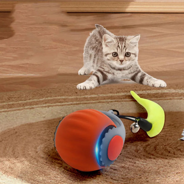 Smart Electric Cat Toy Ball – Self-Exciting, Bite-Resistant Interactive Play Ball.