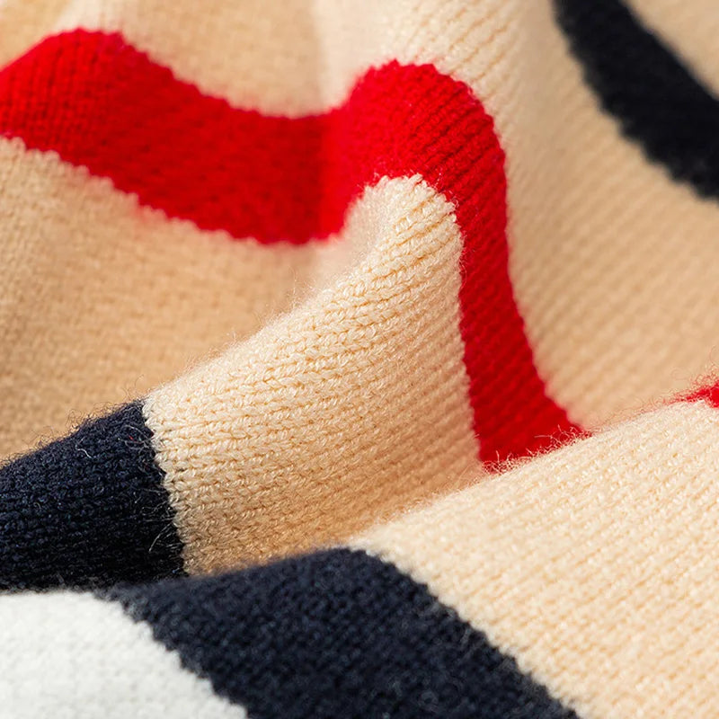 Luxury Striped Cardigan Sweater for Pets