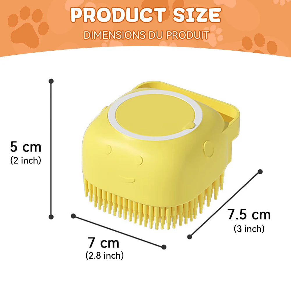 Silicone Dog & Cat Bath Brush