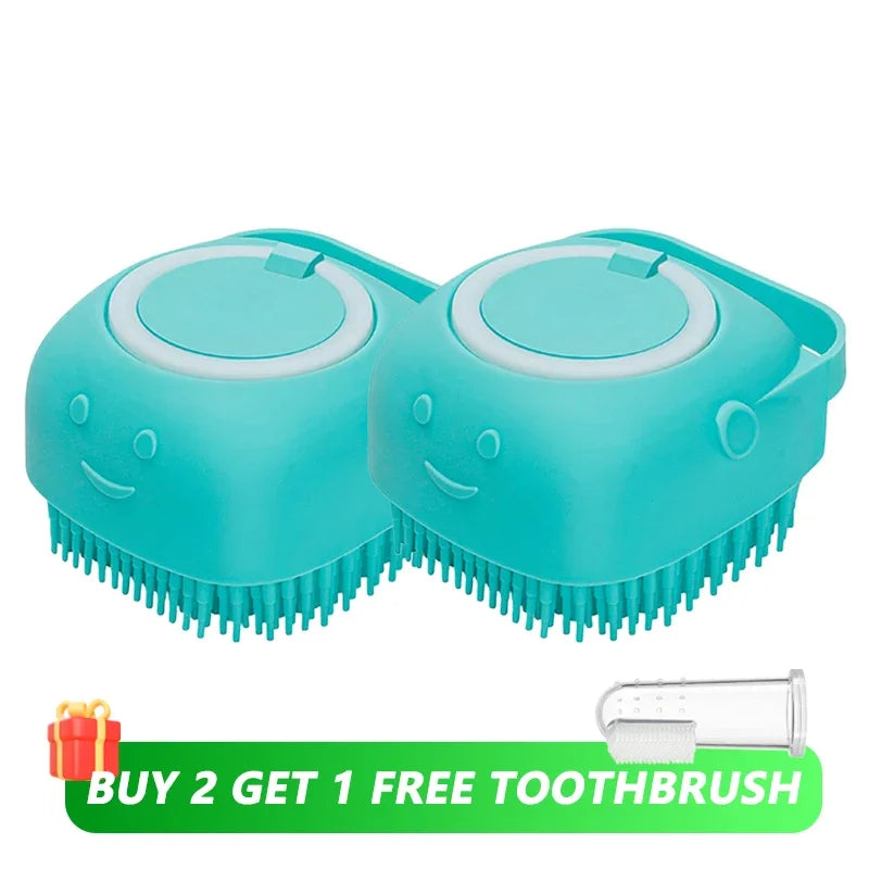 Silicone Dog & Cat Bath Brush