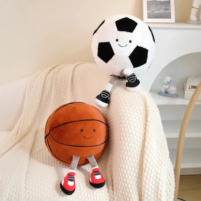 Football & Basketball Plush Toy for Pets