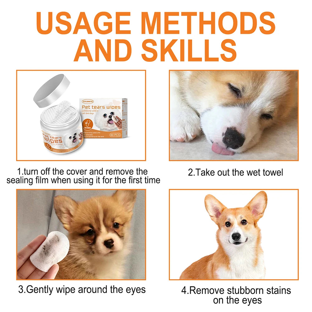 Pet Eye & Ear Wipes (60pcs)