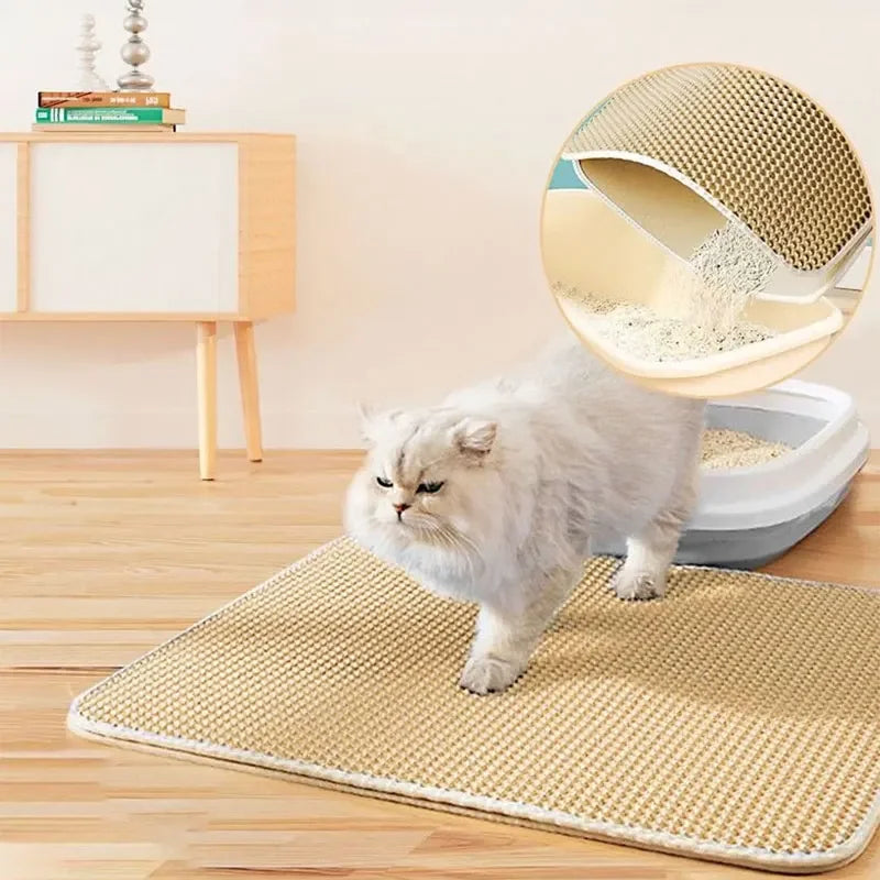 Large Non-Slip Cat Litter Mat