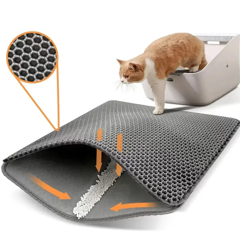 Large Non-Slip Cat Litter Mat