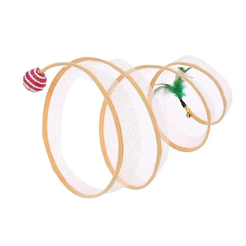 Foldable S-Type Cat Tunnel Toy