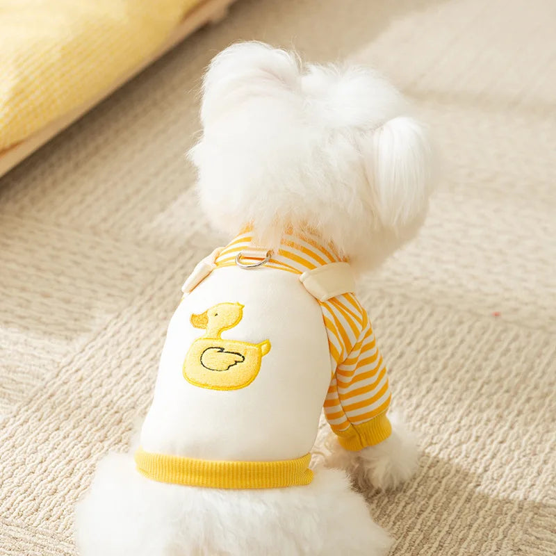 Cute Dog Hoodie with D-Ring – Autumn/Winter