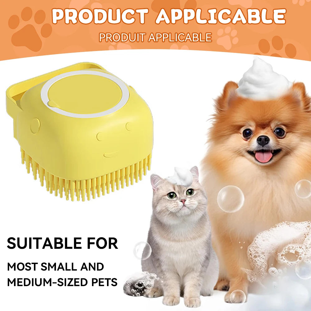 Silicone Dog & Cat Bath Brush