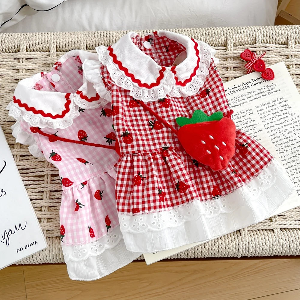 Strawberry Dog Dress