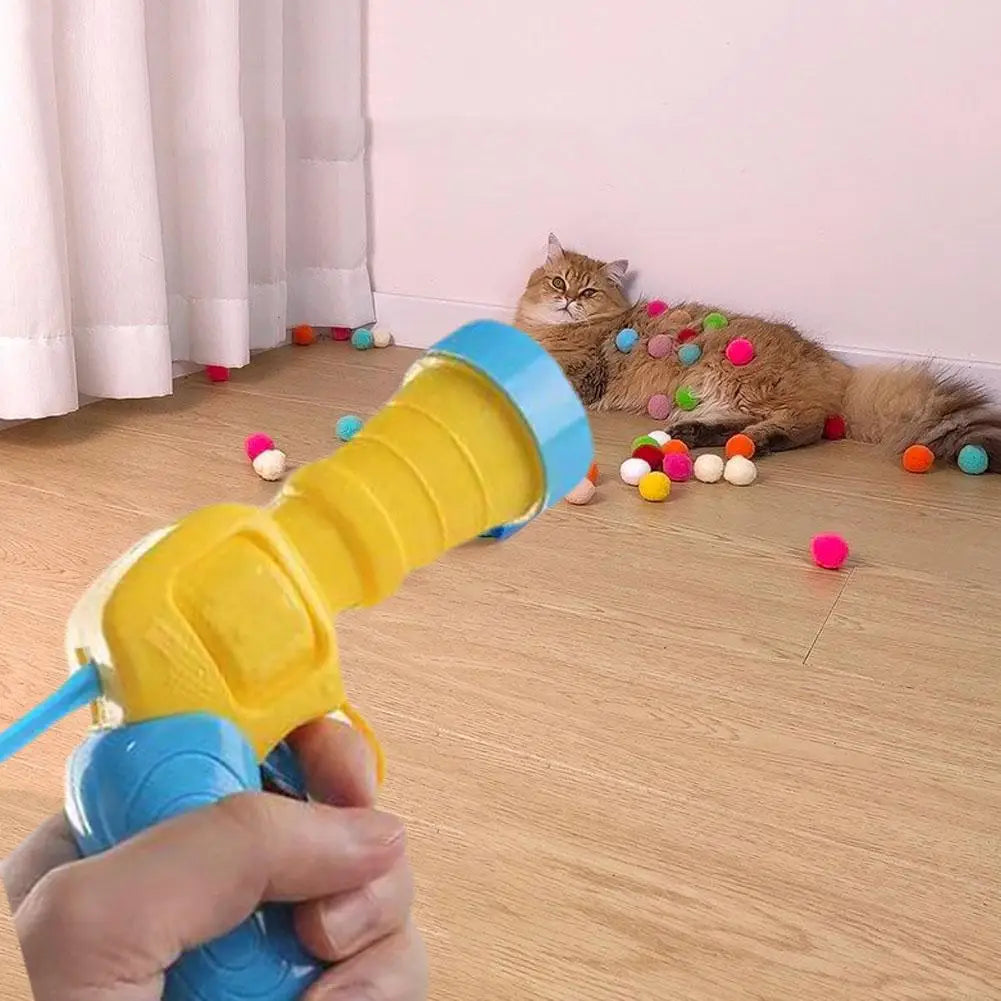 Interactive Cat Shooting Ball Toy