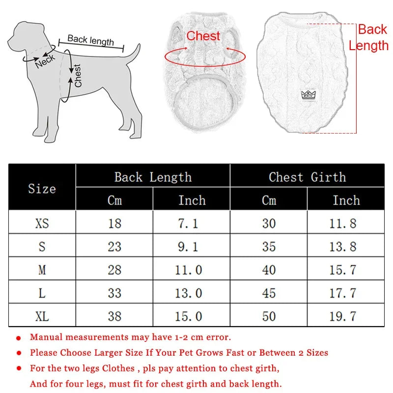 Fleece Dog & Cat Jacket – Cozy Winter Pet Coat