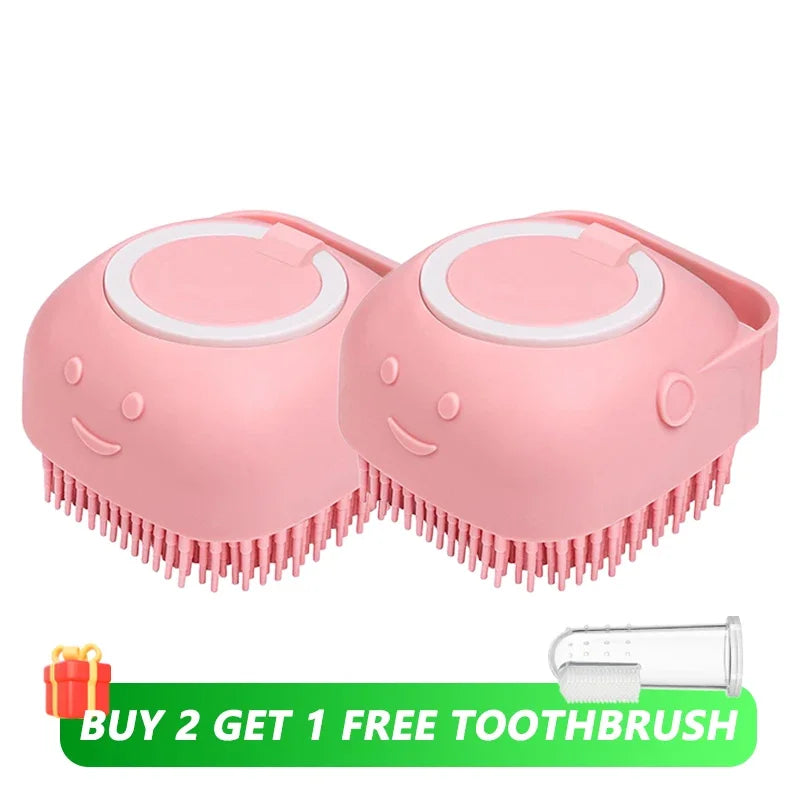 Silicone Dog & Cat Bath Brush