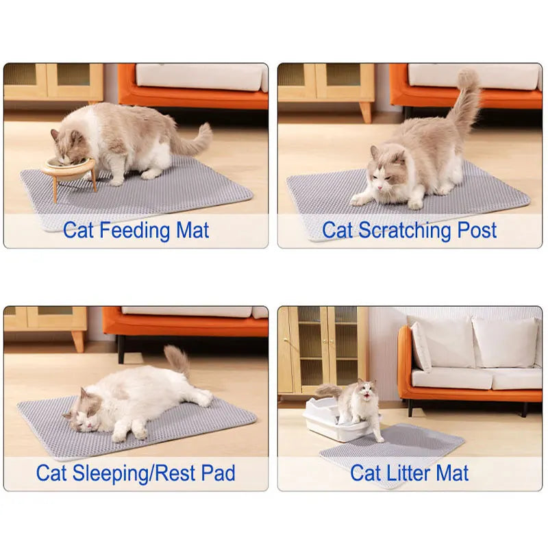 Waterproof Double-Layer Cat Litter Mat
