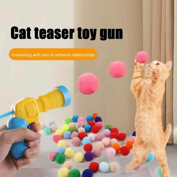 Interactive Cat Shooting Ball Toy