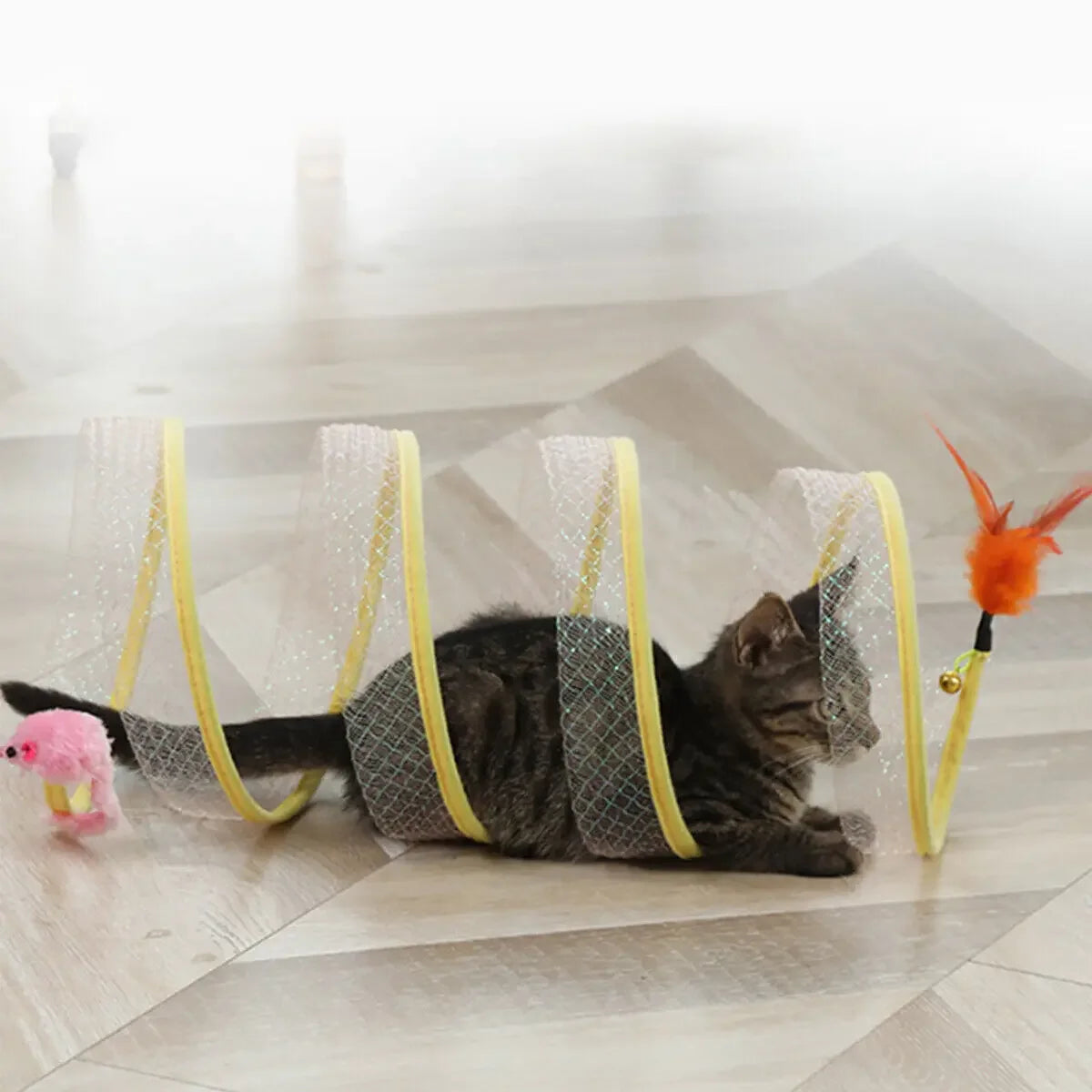 Foldable S-Type Cat Tunnel Toy