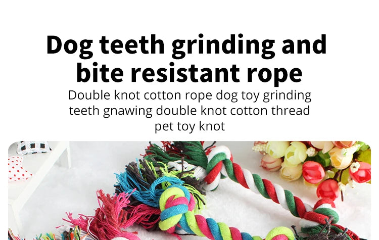 Cotton Rope Knot Chew Toy for Dogs