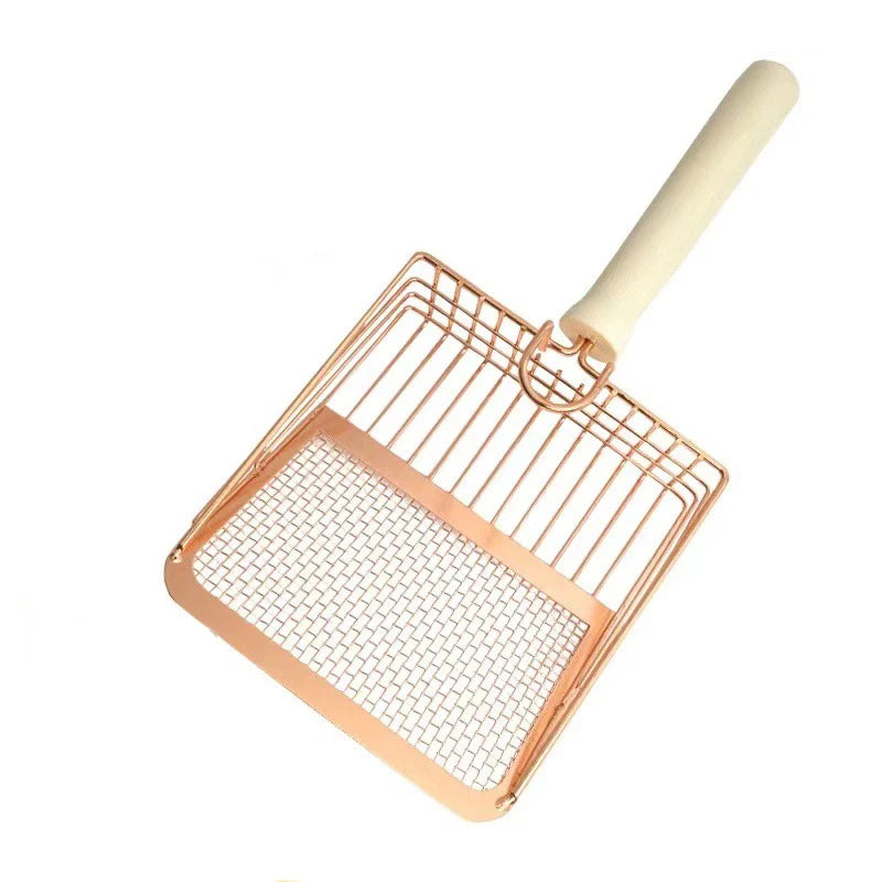 2-in-1 Stainless Steel Cat Litter Scoop