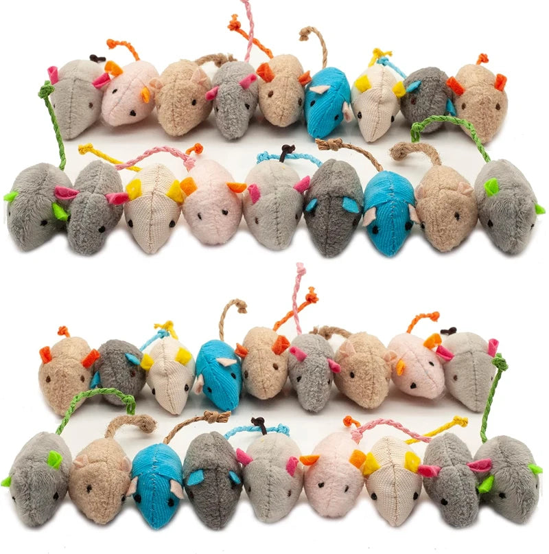 Catnip Rattle Mouse Toys for Cats (3–200pcs)