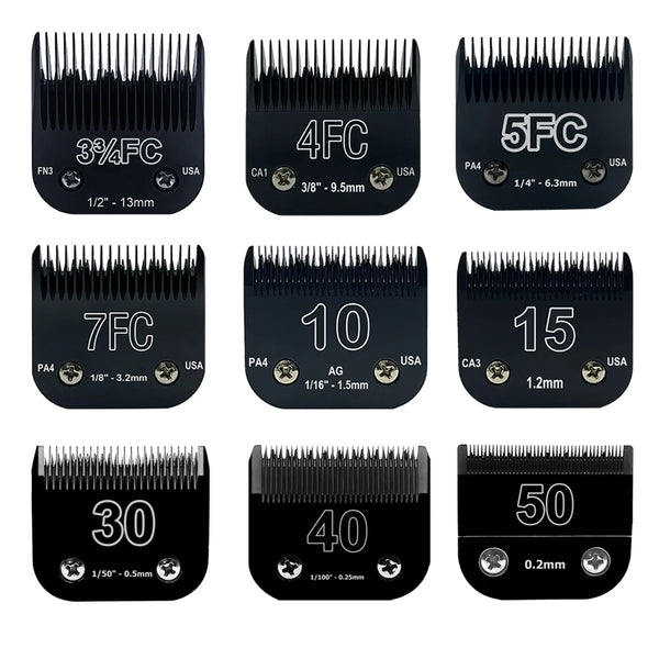 Pet Grooming Clipper Blades Set