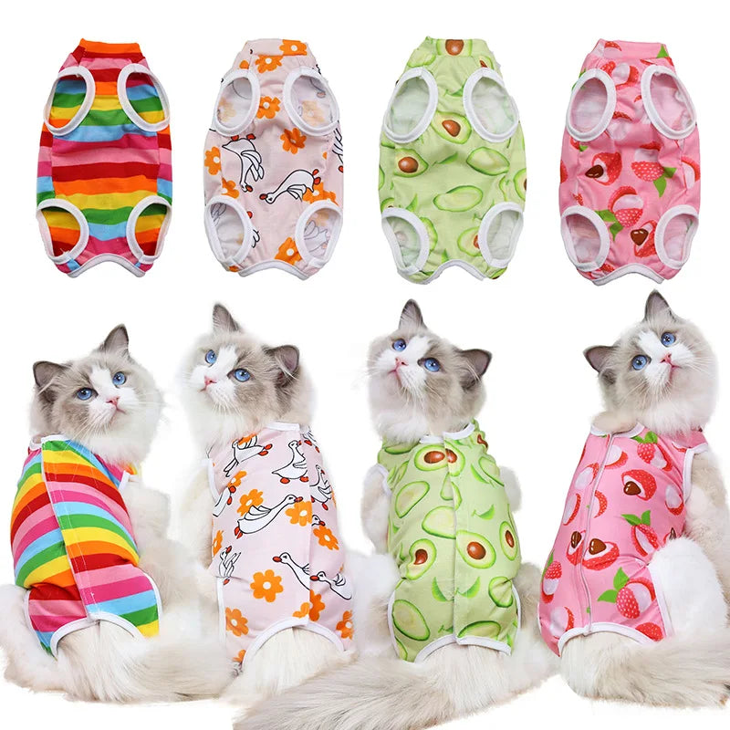Cat & Dog Surgery Recovery Suit – Anti-Licking Sterilization Clothes